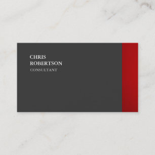 Carte De Visite Exclusive Spécial Rouge gris clair tendance