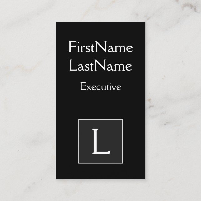 Carte de visite exécutif classique et ancien (Devant)