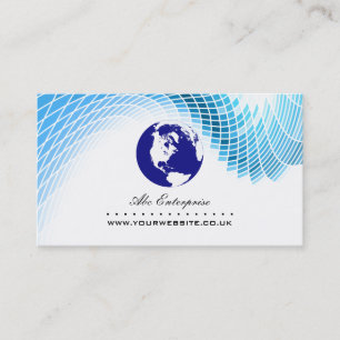 Carte de visite exécutif global (globe bleu v2)