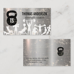 Carte De Visite Exécution   Kettle Bell   Métal