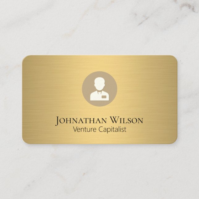 Carte De Visite Executive Business Gold Metallic (Devant)