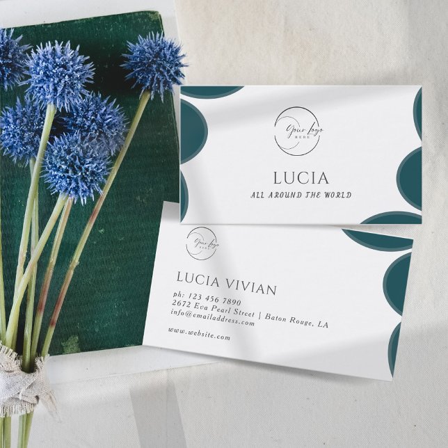 Carte De Visite Exemple de verdure moderne (Créateur téléchargé)