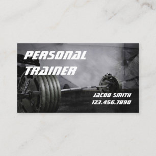 Carte De Visite Exercice d'entraînement personnel Salle de gym