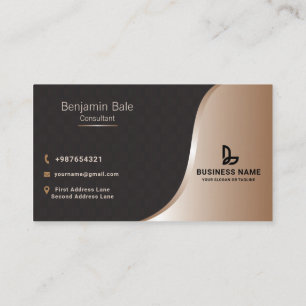 Carte De Visite Expert-conseil professionnel moderne et élégant su