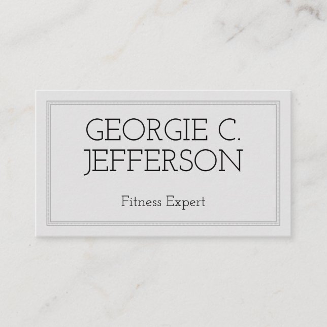 Carte de visite expert en conditionnement physique (Devant)