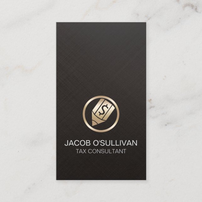 Carte De Visite Expert fiscal Taxation Finance Financière (Devant)