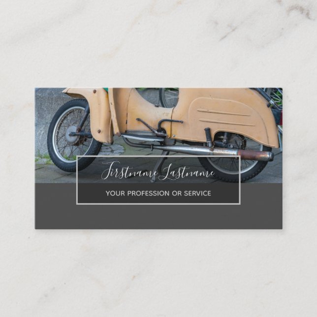 Carte De Visite Experts en réparation de moto et mécanicien de vél (Devant)