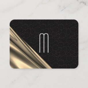 Carte De Visite Exquise Motif  de l'or Drapery