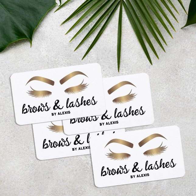 Carte De Visite Extension de la barre d'outils Eyelash Brows (Lash Brows Visiting Cards)