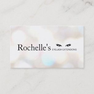 Carte De Visite Extensions Eyelash Salon Subtle Bokeh