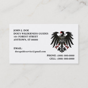 CARTE DE VISITE EXTÉRIEUR DE ~ DE SERVICES DE