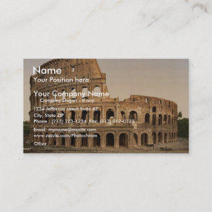 Carte De Visite Extérieur du Colisé, classique Phot de Rome,
