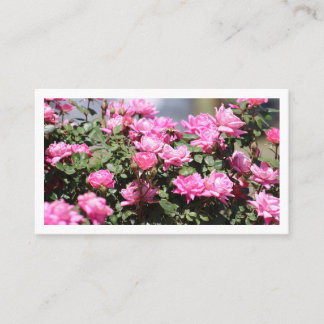 Carte de visite extérieure pour fleurs