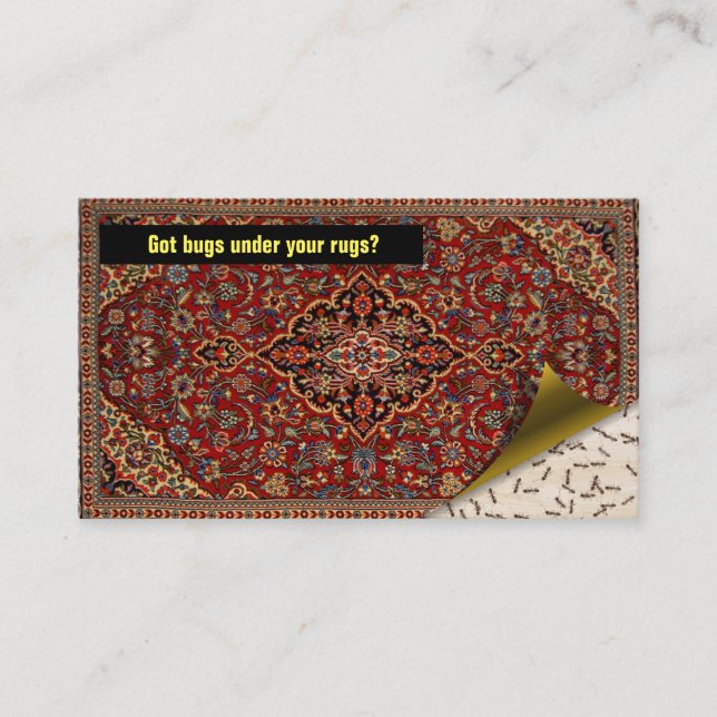 Carte De Visite Exterminateur de lutte contre les parasites - (Devant)