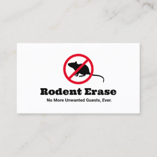 Carte De Visite Exterminateur de rat de contrôle de rongeur
