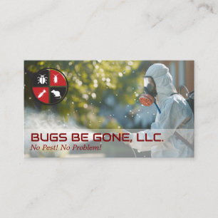 Carte De Visite Exterminateur Spraying the Property