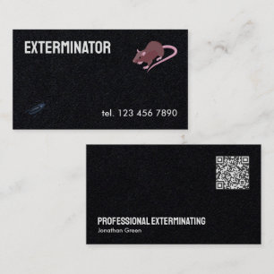 Carte De Visite Extermination Pest personnalisé QR