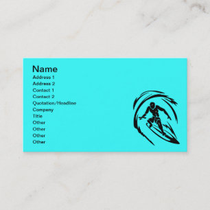 Carte De Visite extrême_sport_003 SURF DUDE TATTOO TRIBAL