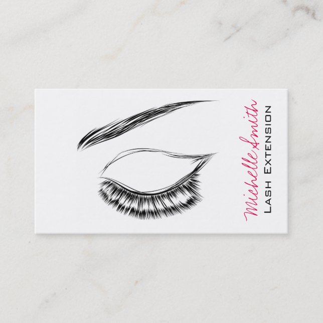 Carte De Visite Eye Sketch Mascara Lash Extension (Devant)