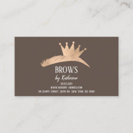 Carte De Visite Eyebrow Micorblading Rose de la Couronne