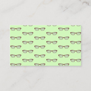 Carte De Visite Eyeglass rouge