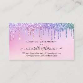 Carte De Visite Eyelash Extension Parties scintillant d'enseigneme
