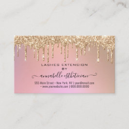 Carte De Visite Eyelash Extension Parties scintillant d'instructio