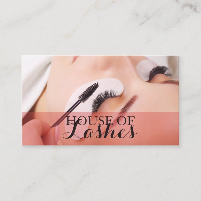 Carte De Visite Eyelash Extensions Beauté Salon Spa Voiture d'affa (Devant)