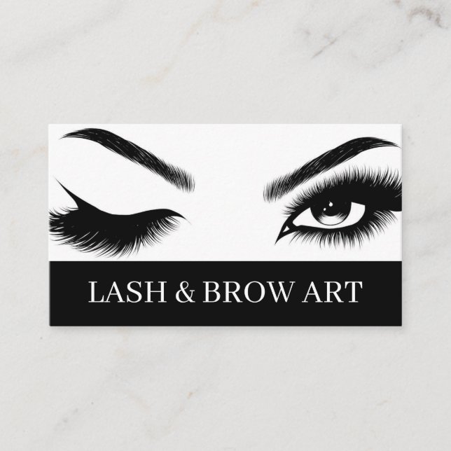 Carte De Visite Eyelash Extensions Beauté Salon Spa Voiture d'affa (Devant)