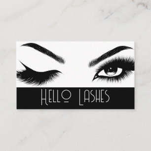Carte De Visite Eyelash Extensions Beauté Salon Spa Voiture d'affa