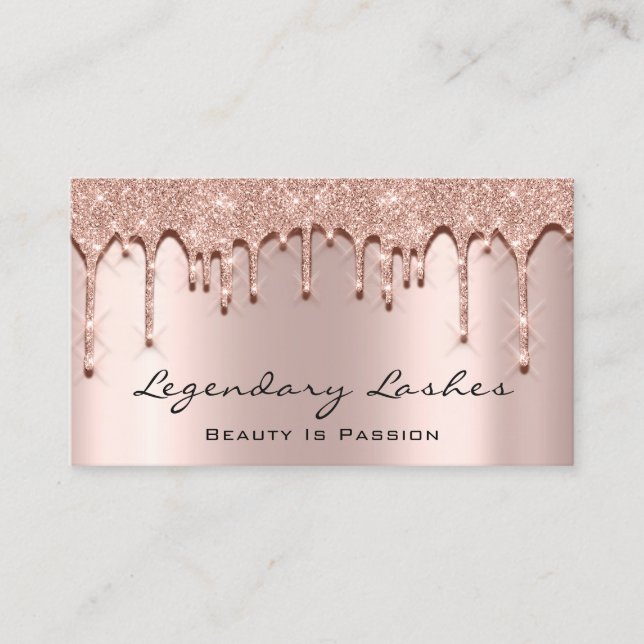 Carte De Visite Eyelash. Parties scintillant maquillage effet 3D E (Devant)