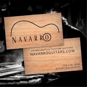 Carte De Visite Fabricant de guitares personnalisées artisanales