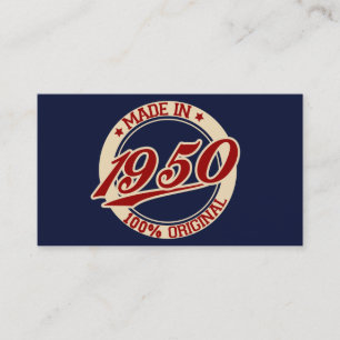 Carte De Visite Fabriqué En 1950