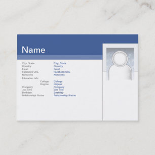 Carte De Visite Facebook - Chubby