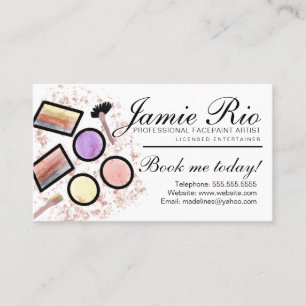 Carte De Visite Facepainter Facepainter Body Artist Peintre