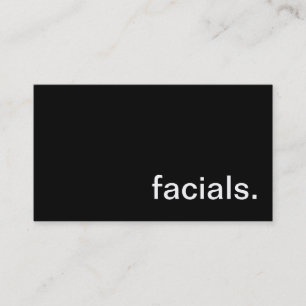 Carte de visite facial