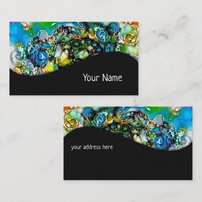 Carte De Visite Façons De Vivre - Art Neurographique 7 (Devant / Derrière)