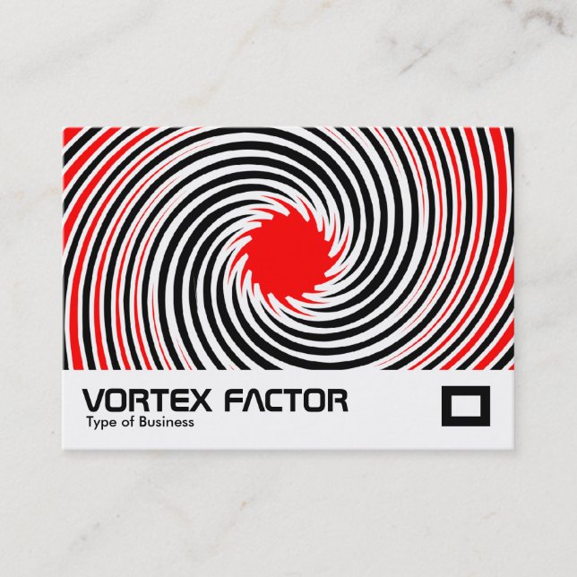Carte De Visite Facteur Vortex - Rouge (Devant)