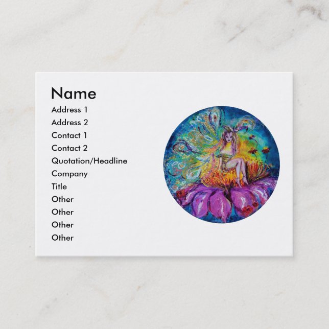 CARTE DE VISITE FAIRY DANS LA NUIT (Devant)