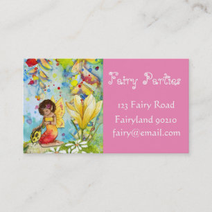 Carte De Visite Fairy Party Planner Fairy parties affaires