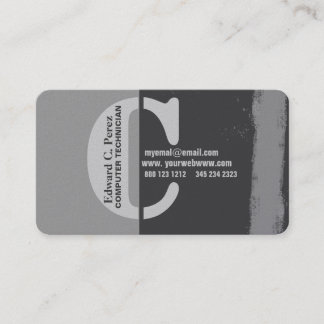 Carte De Visite Faisant à une marque la lettre audacieuse C