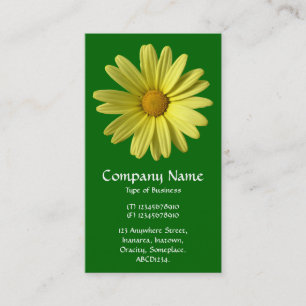 Carte De Visite Faisée Jaune - Grass Vert Profond