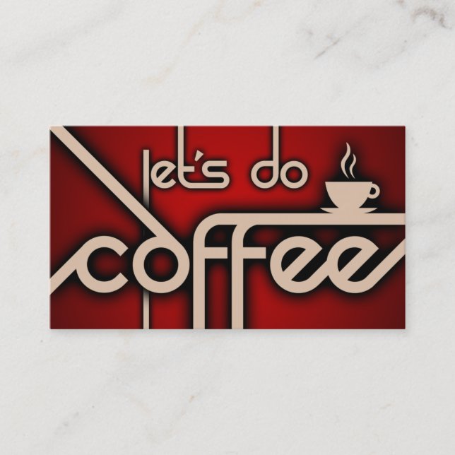 Carte De Visite faisons du café ! (Devant)