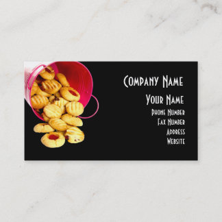 Carte de visite fait maison de biscuits