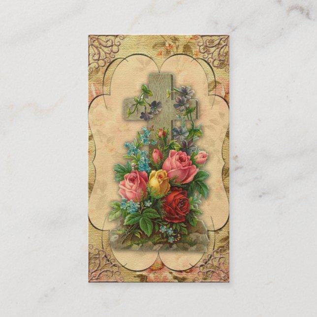 Carte de visite fait sur commande croisé saint (Devant)