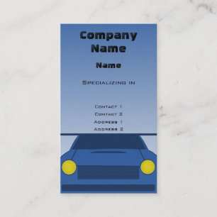 Carte de visite fait sur commande de voiture