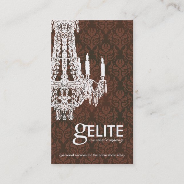 Carte de visite fait sur commande d'événements (Devant)