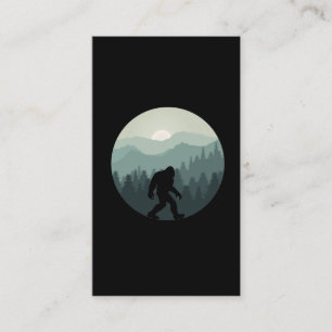 Carte De Visite  Fan Sasquatatch de la forêt de Bigfoot