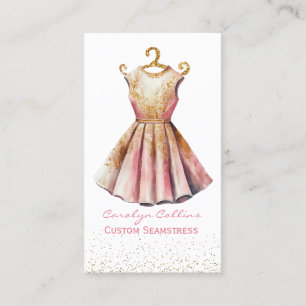 Carte De Visite Fancy Dress Seamstress Business Card