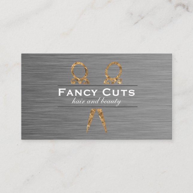 Carte De Visite Fancy Hair Stylist Luxe (Devant)
